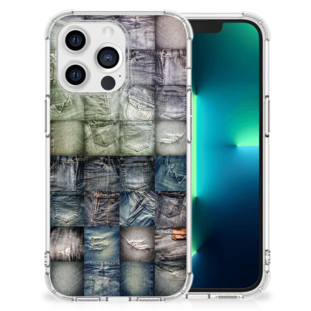 Anti Shock Bumper Case Apple iPhone 13 Pro Spijkerbroeken B2C Telecom