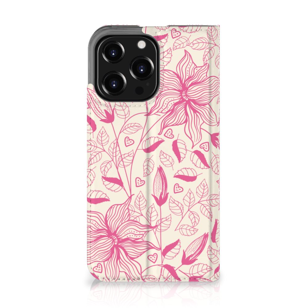 iPhone 13 Pro Smart Cover Pink Flowers - B2C Telecom