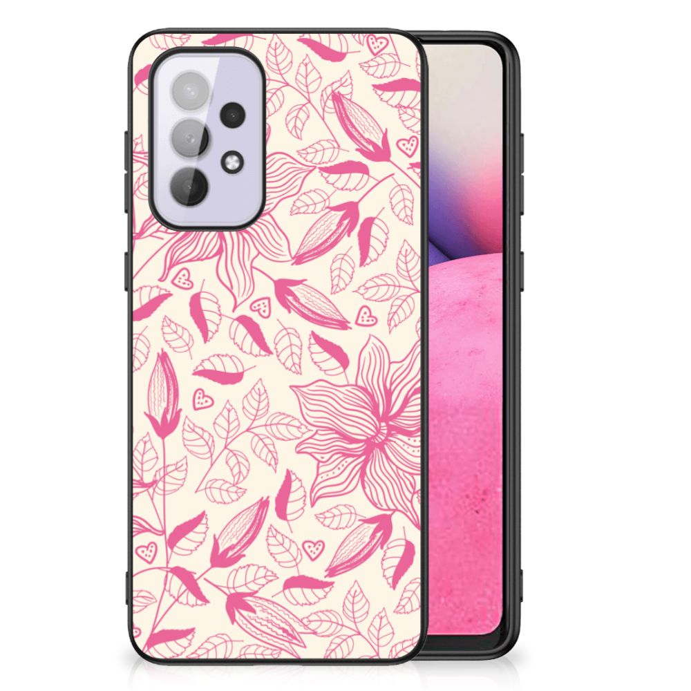 Samsung Galaxy A33 5G Bloemen Hoesje Pink Flowers B2C Telecom