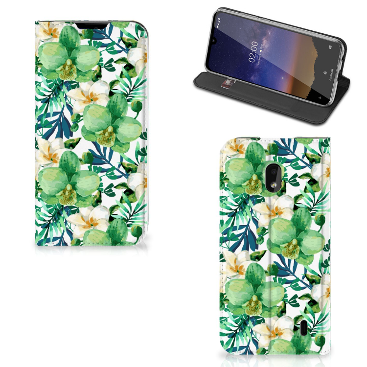 Nokia 2.2 Smart Cover Orchidee Groen