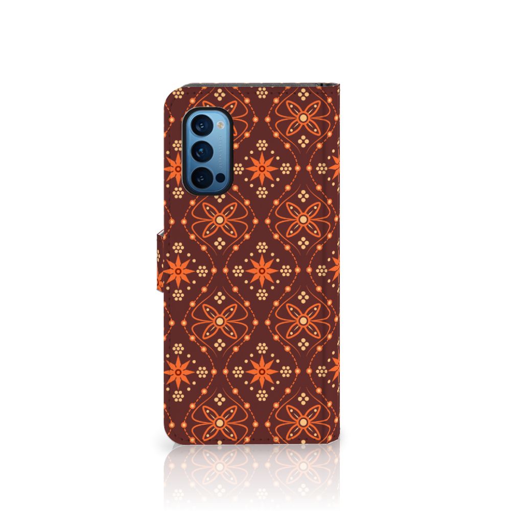 OPPO Reno 4 Pro 5G Telefoon Hoesje Batik Brown