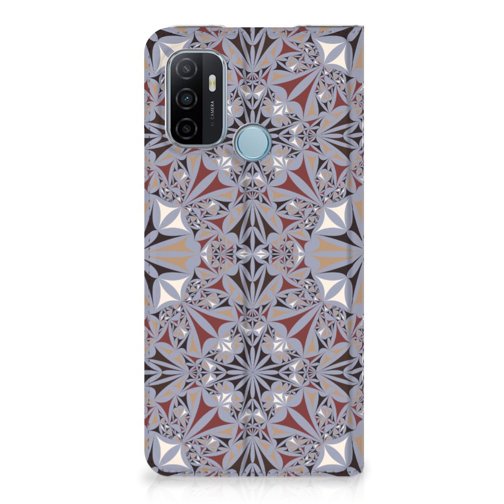OPPO A53 | A53s Standcase Flower Tiles - B2C Telecom
