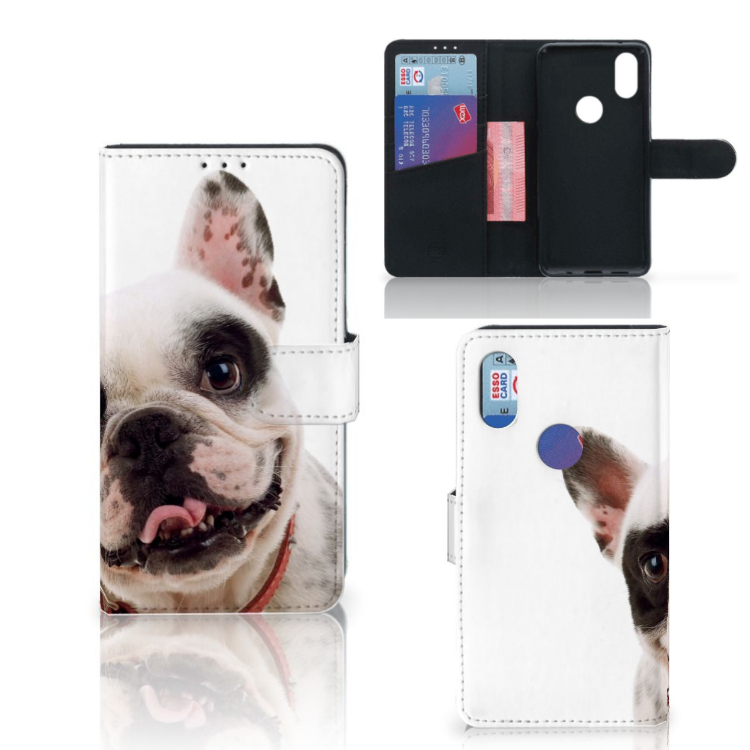 Xiaomi Mi Mix 2s Telefoonhoesje met Pasjes Franse Bulldog