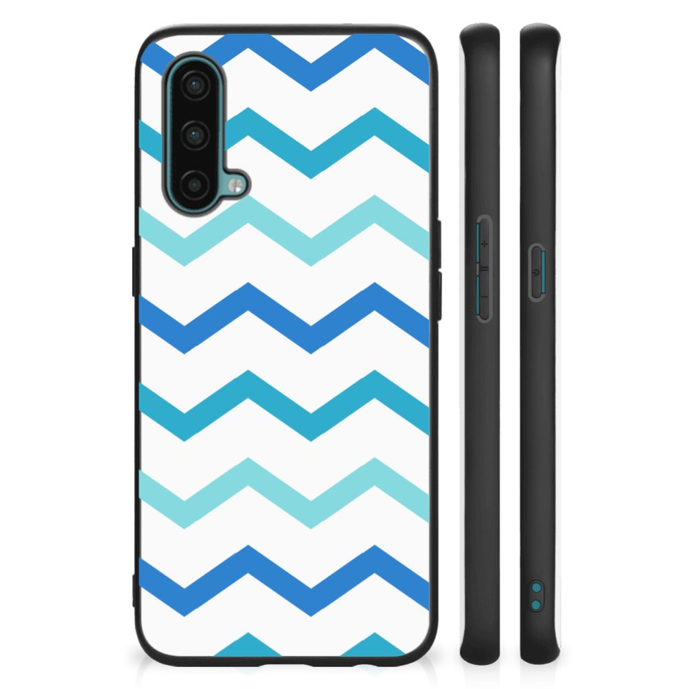 OnePlus Nord CE 5G Back Case Zigzag Blauw B2C Telecom