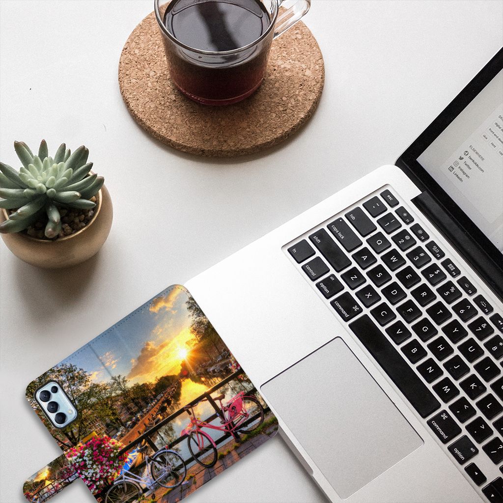 OPPO Find X3 Lite Flip Cover Amsterdamse Grachten