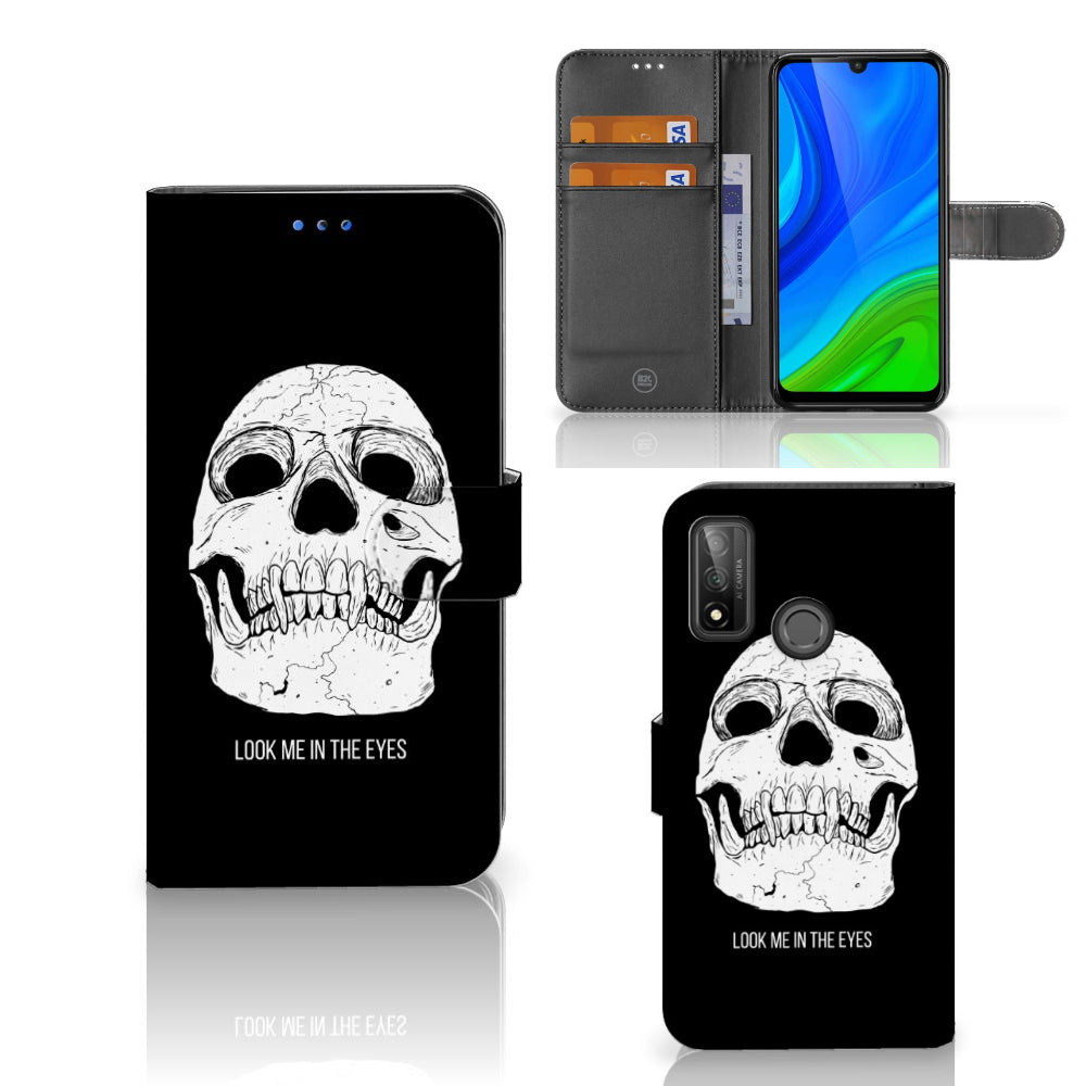 Telefoonhoesje met Naam Huawei P Smart 2020 Skull Eyes