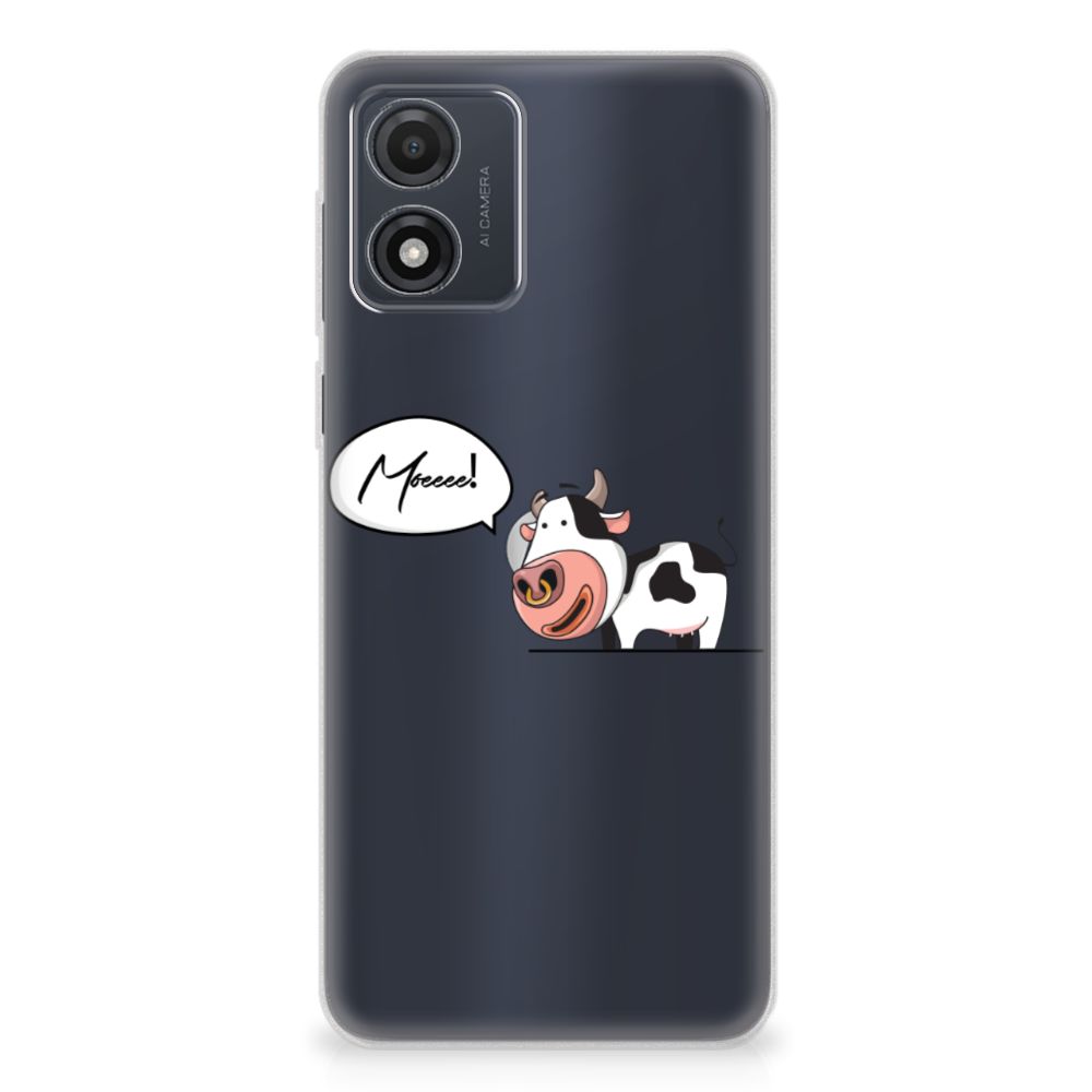 Motorola Moto E13 Telefoonhoesje met Naam Cow