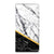 Samsung Galaxy A14 4G Standcase Marmer Wit Zwart - Origineel Cadeau Man met zwart-witte marmer en gouden accent