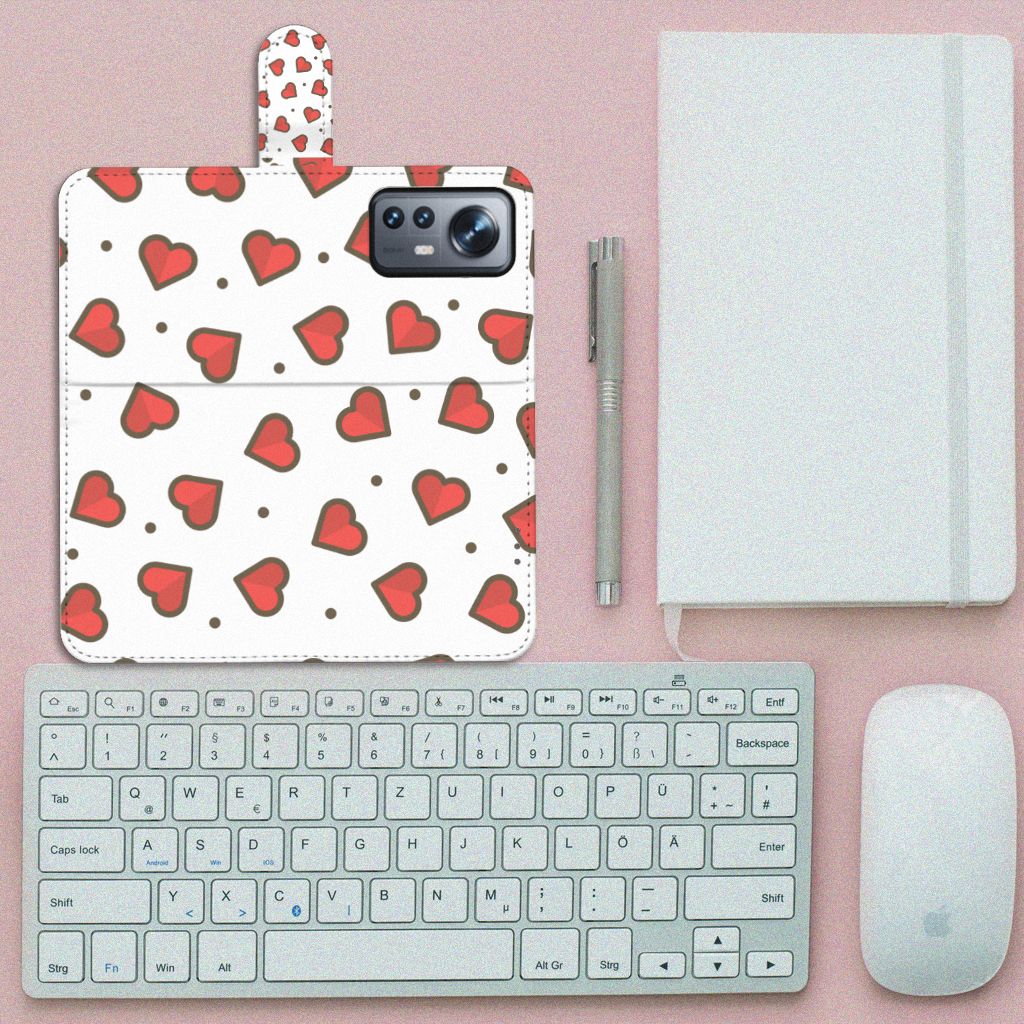 Xiaomi 12 Pro Telefoon Hoesje Hearts