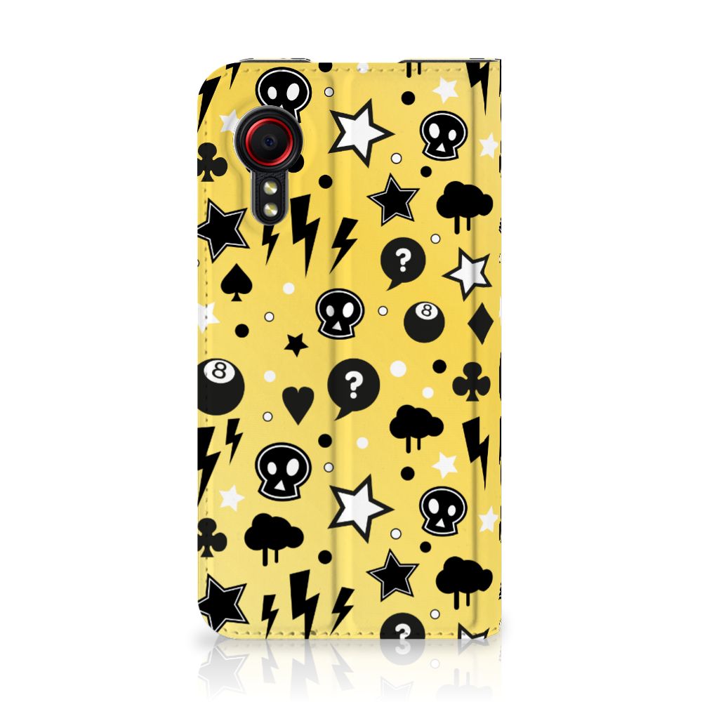 Mobiel BookCase Samsung Galaxy Xcover 5 Punk Geel - B2C Telecom
