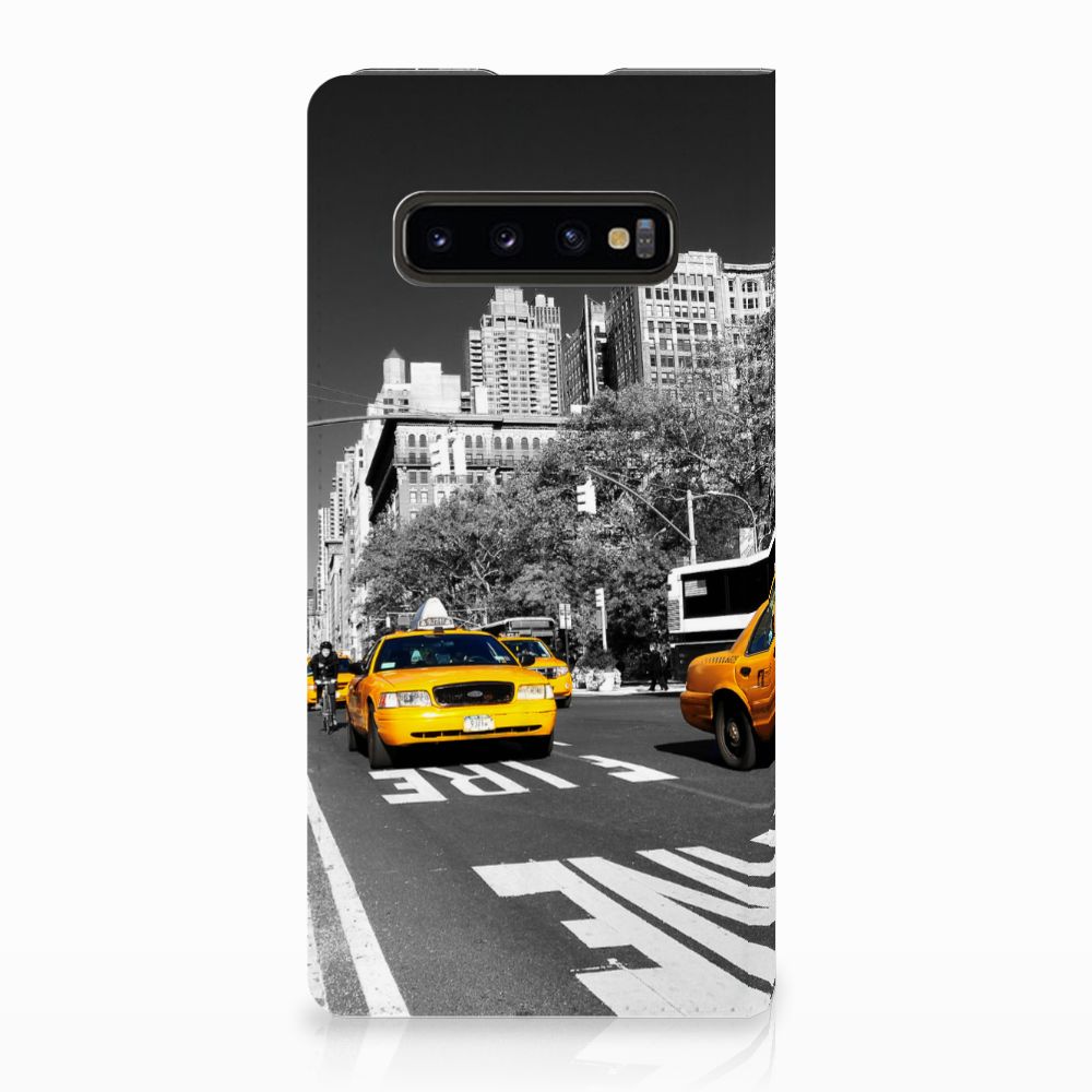 Samsung Galaxy S10 Plus Book Cover New York Taxi
