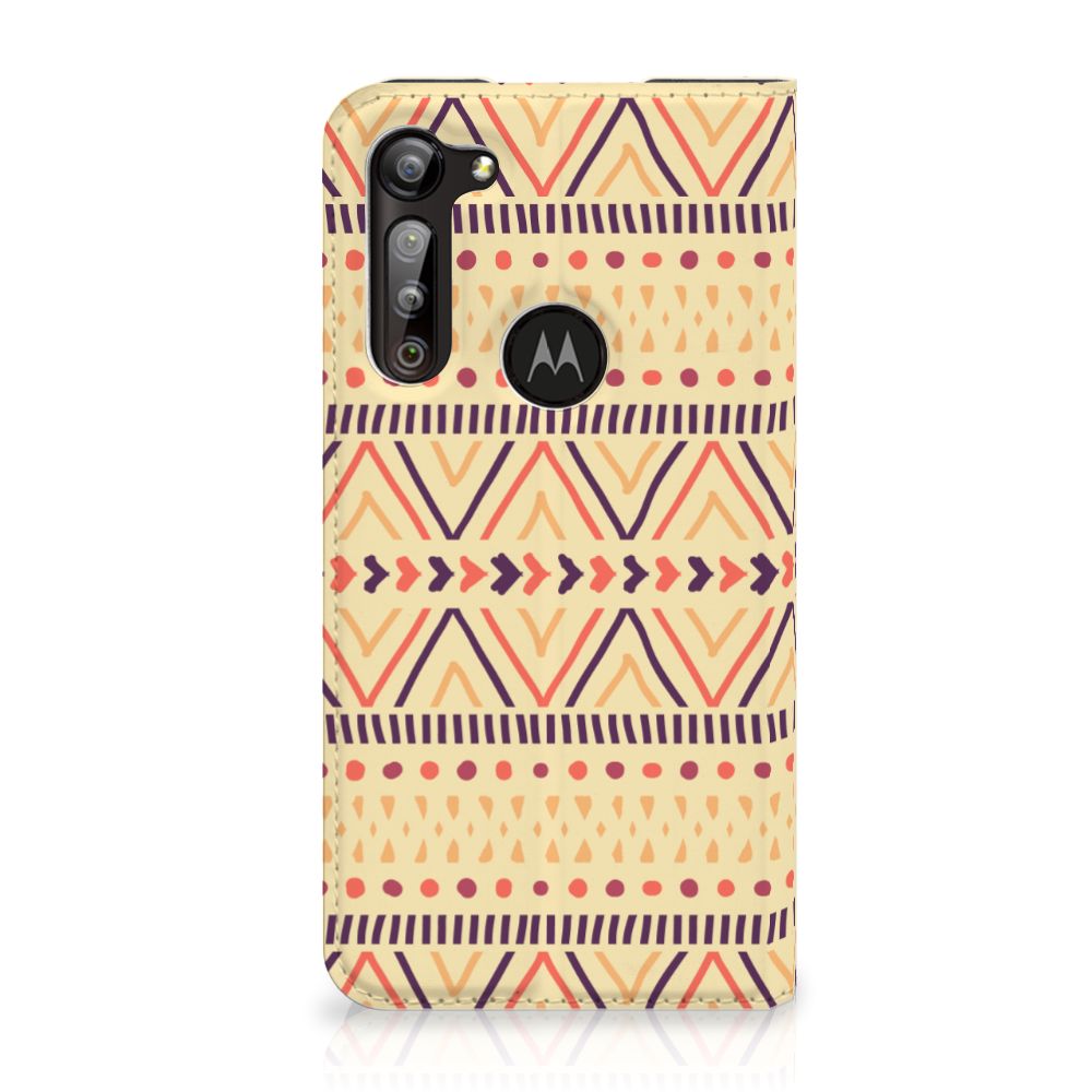 Motorola Moto G8 Power Hoesje met Magneet Aztec Yellow - B2C Telecom