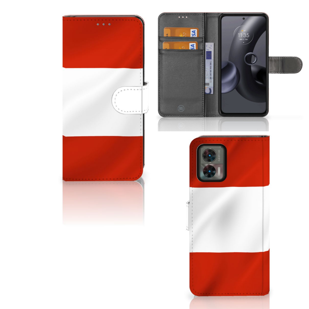 Motorola Edge 30 Neo Bookstyle Case Oostenrijk