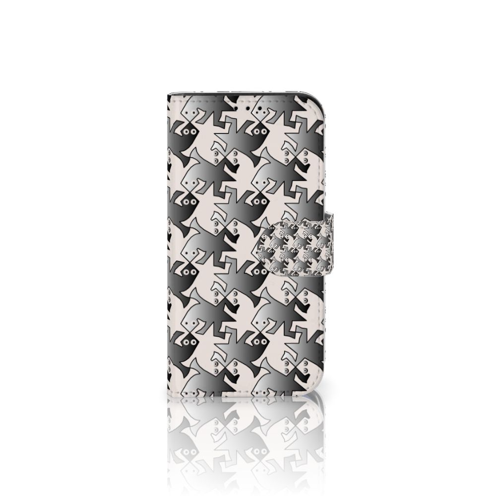 iPhone 13 Mini Telefoonhoesje met Pasjes Salamander Grey