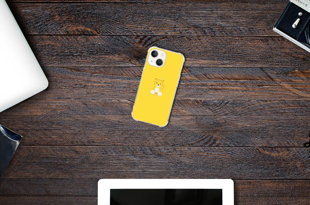 iPhone 13 Stevig Bumper Hoesje Baby Leopard B2C Telecom