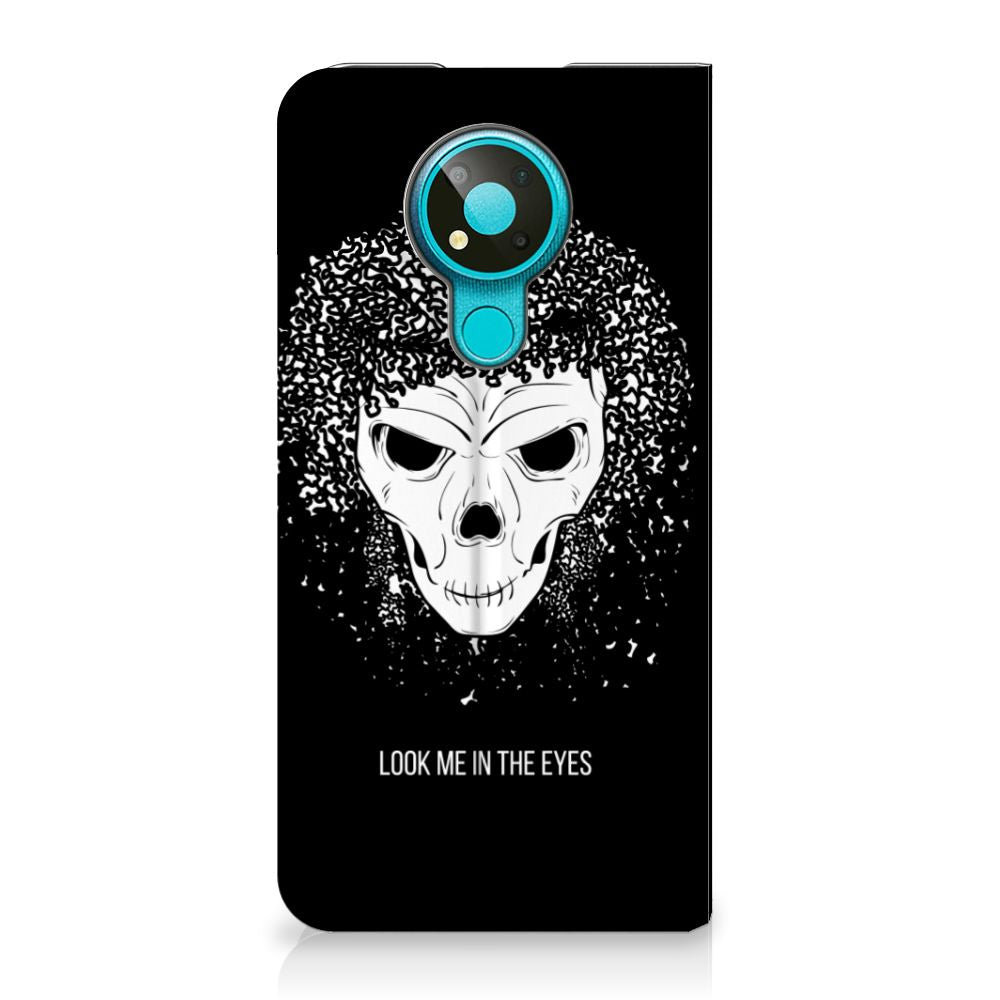 Mobiel BookCase Nokia 3.4 Skull Hair - B2C Telecom