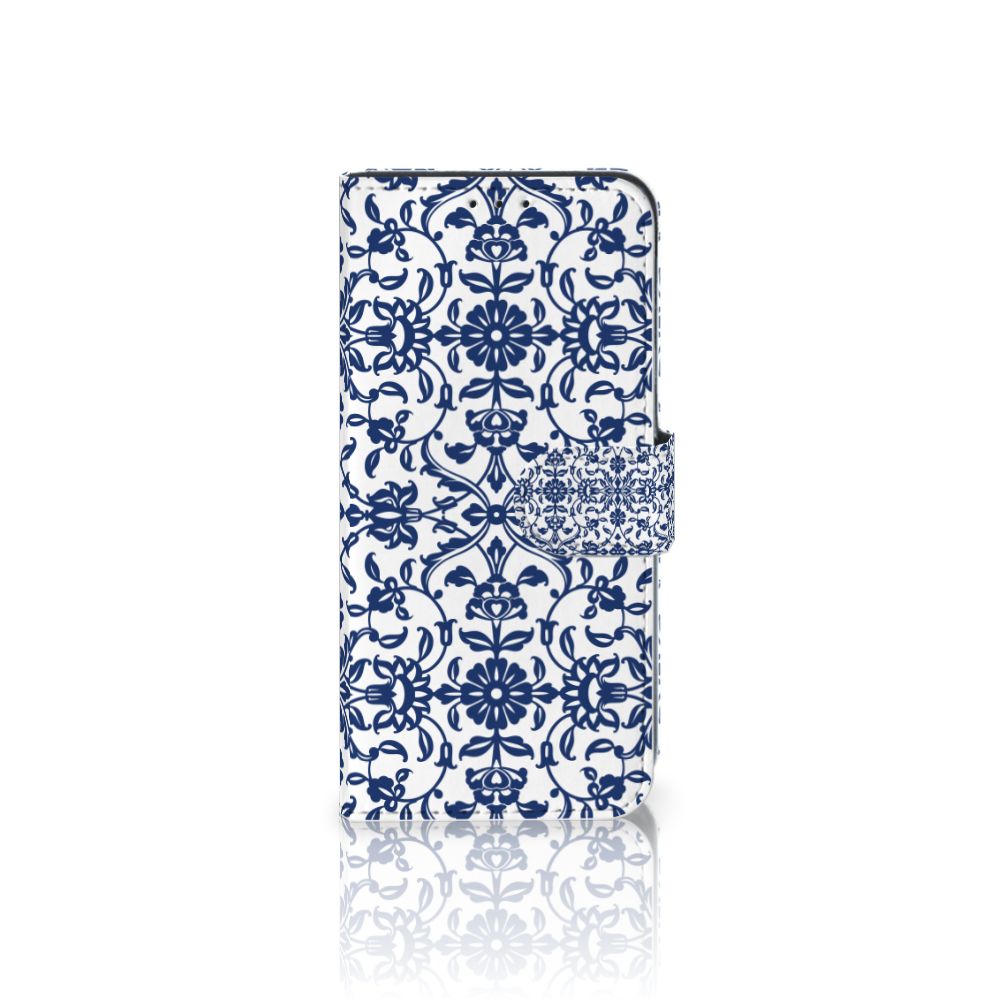 Samsung Galaxy M10 Hoesje Flower Blue