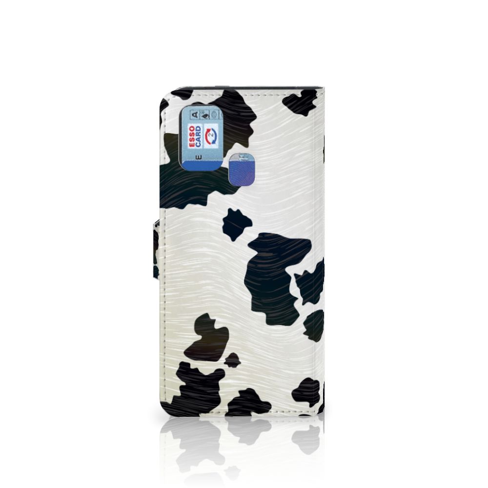 Samsung Galaxy M31 Telefoonhoesje met Pasjes Koeienvlekken
