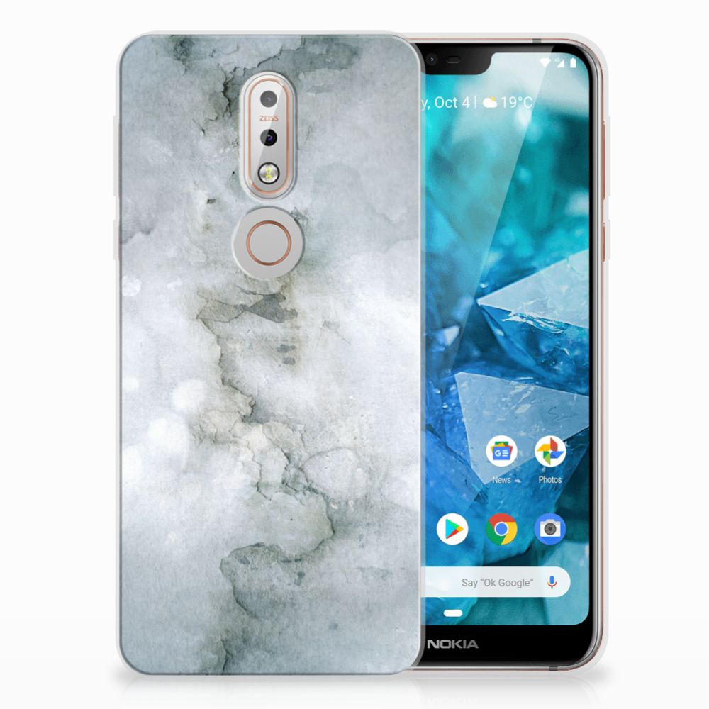 Hoesje maken Nokia 7.1 Painting Grey