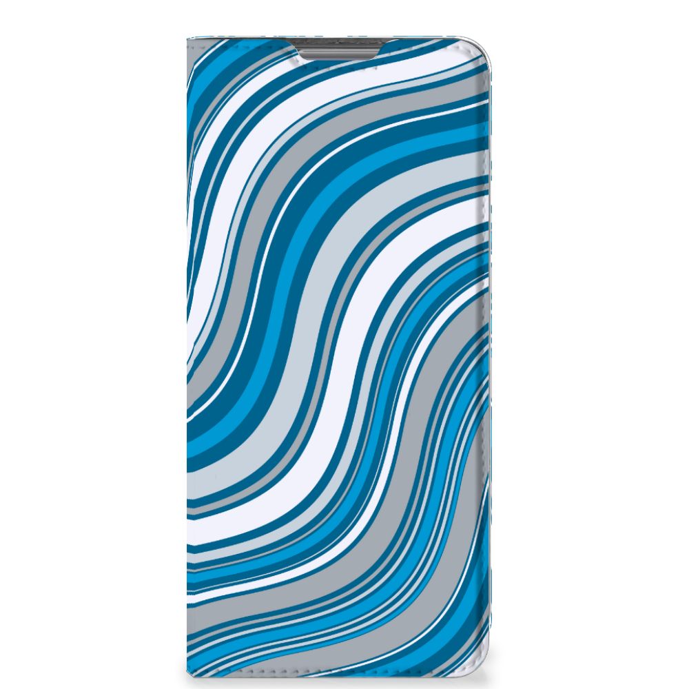 Xiaomi 12 Pro Hoesje met Magneet Waves Blue - B2C Telecom