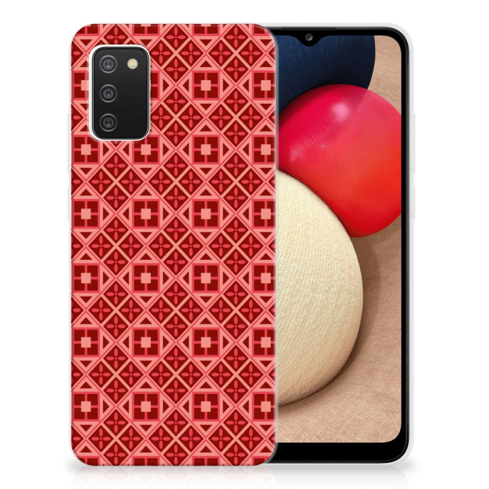 Samsung Galaxy A02s TPU bumper Batik Rood B2C Telecom