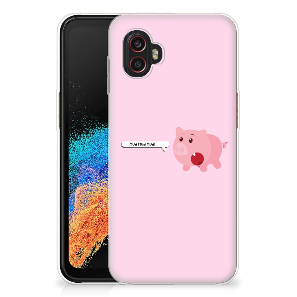 Samsung Galaxy Xcover 6 Pro Telefoonhoesje met Naam Pig Mud