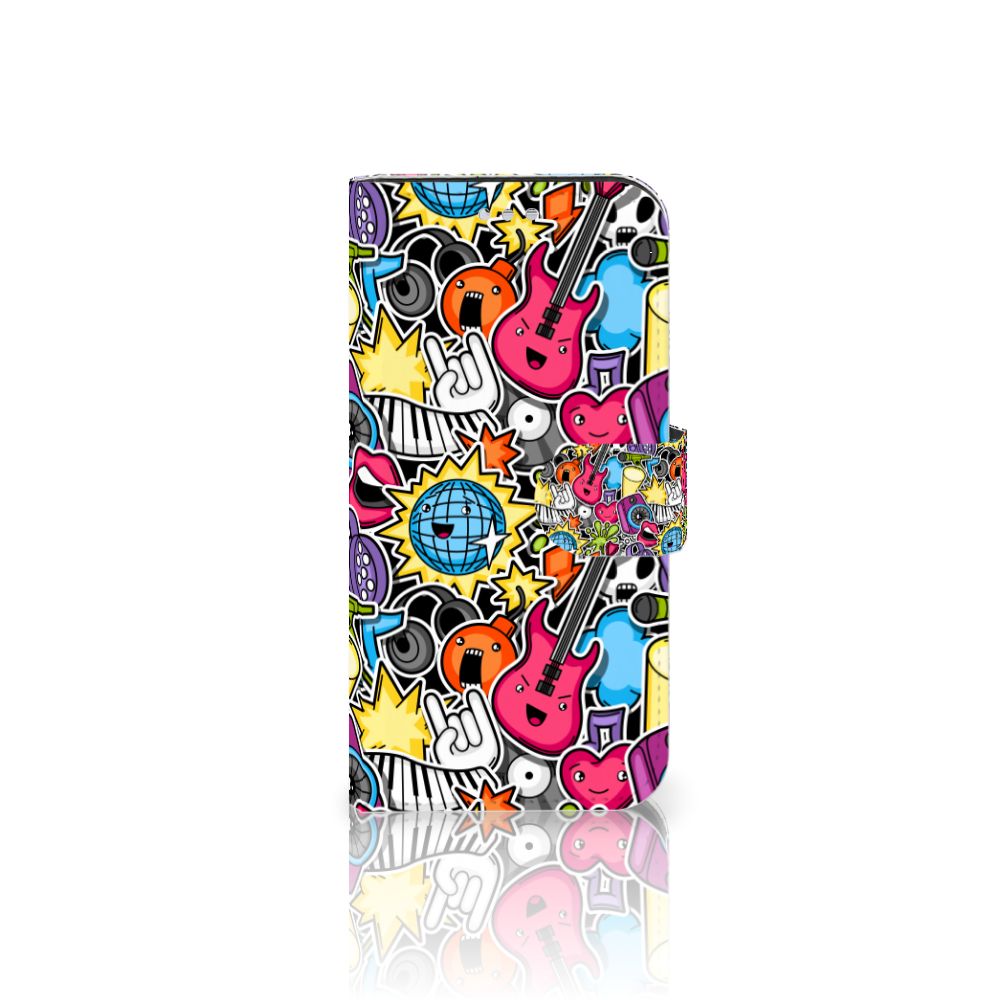 Samsung Galaxy S7 Wallet Case met Pasjes Punk Rock