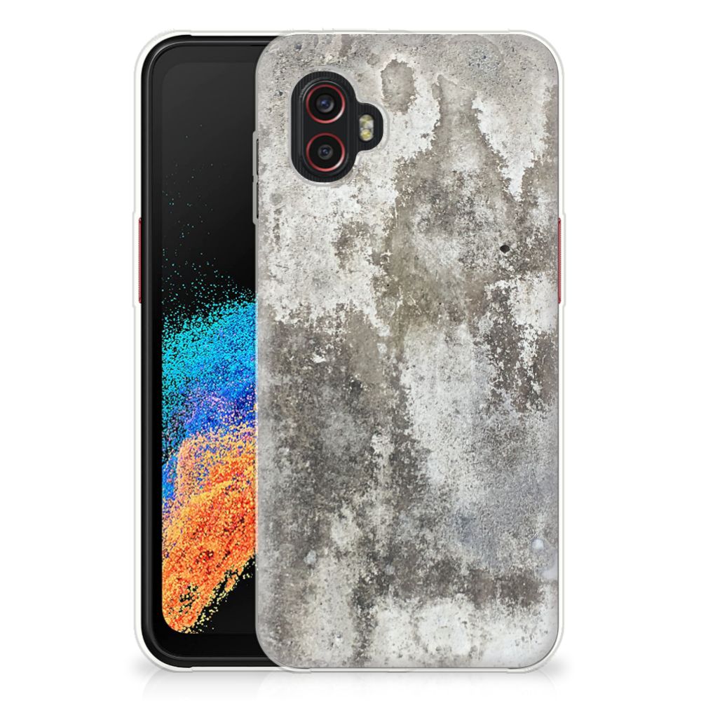 Samsung Galaxy Xcover 6 Pro TPU Siliconen Hoesje Beton Print