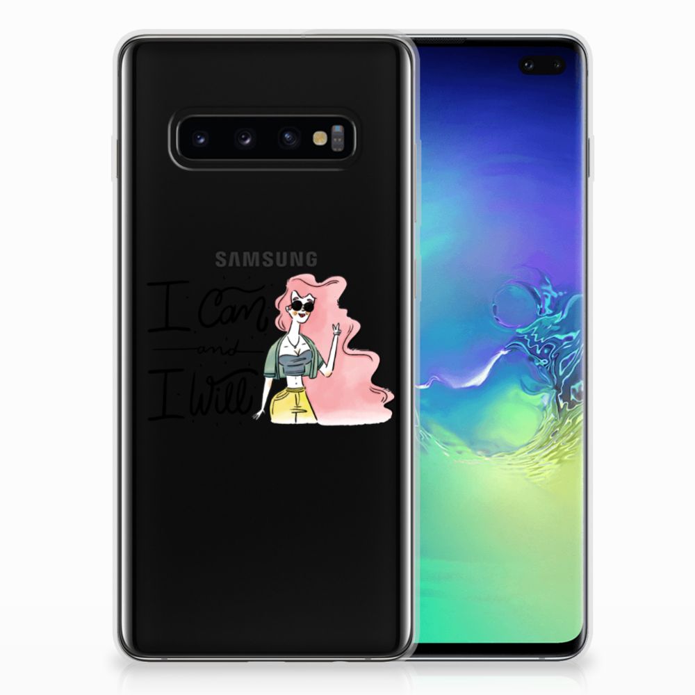 Samsung Galaxy S10 Plus Telefoonhoesje met Naam i Can
