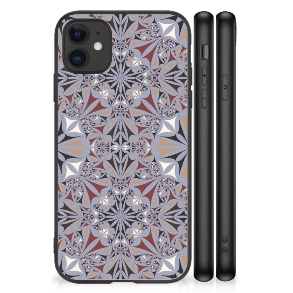 iPhone 11 Marmeren Print Telefoonhoesje Flower Tiles B2C Telecom