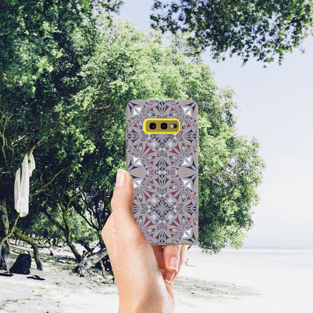 Samsung Galaxy S10e TPU Siliconen Hoesje Flower Tiles
