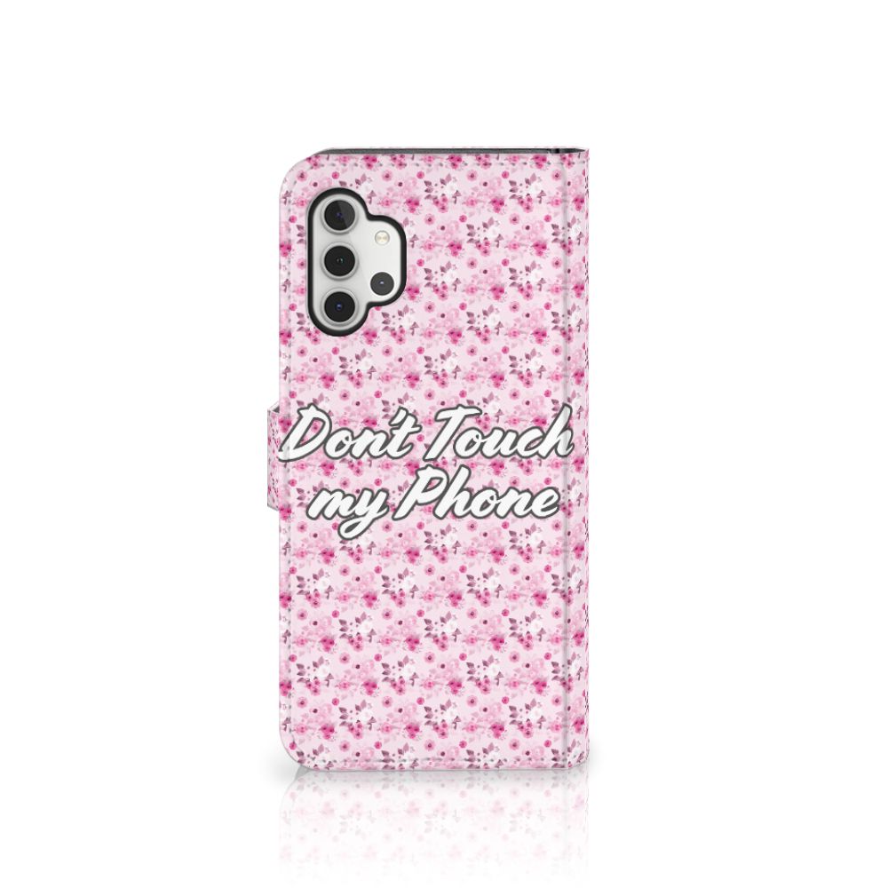 Samsung Galaxy A32 5G Portemonnee Hoesje Flowers Pink DTMP