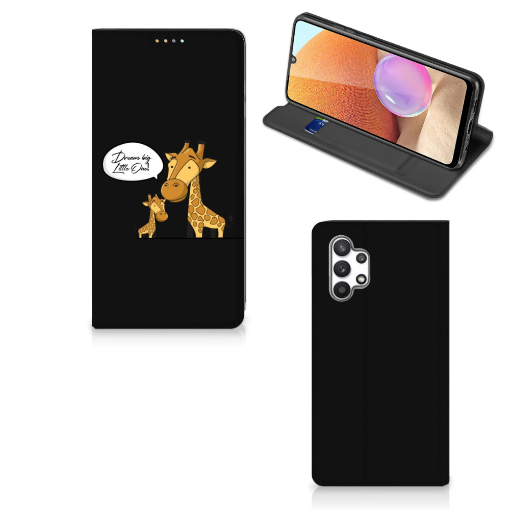 Samsung Galaxy A32 4G | A32 5G Enterprise Editie Magnet Case Giraffe