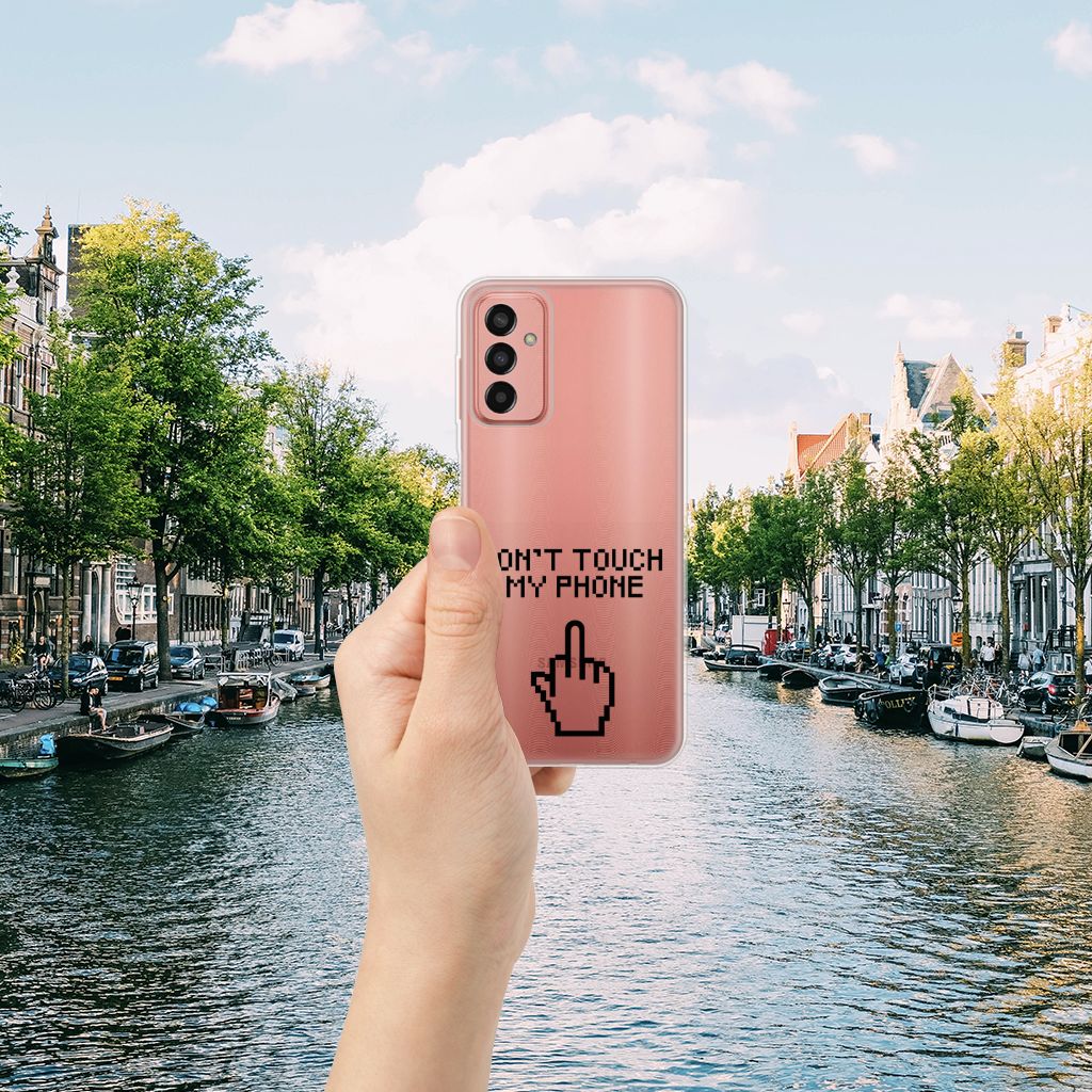 Samsung Galaxy M13 | M23 Silicone-hoesje Finger Don't Touch My Phone B2C Telecom