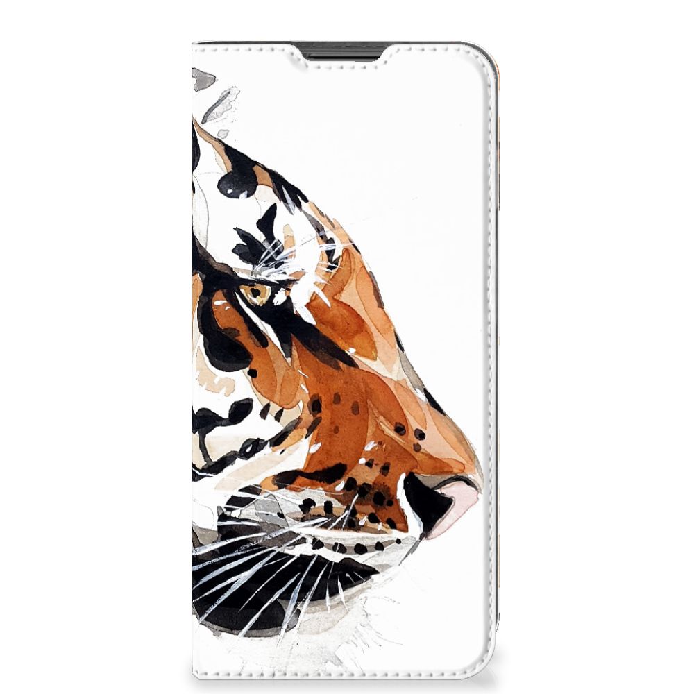 Bookcase Motorola Moto G22 Watercolor Tiger - B2C Telecom
