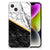 iPhone 14 Anti-Shock Hoesje Marmer Wit Zwart - Origineel Cadeau Man B2C Telecom