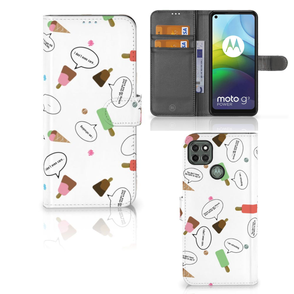 Motorola Moto G9 Power Book Cover IJsjes