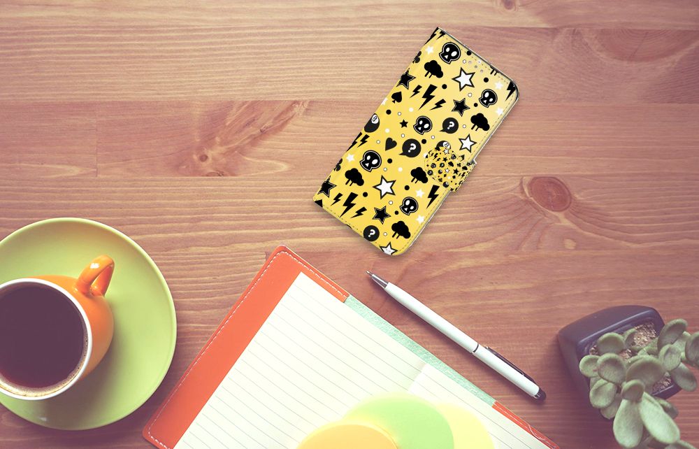 Telefoonhoesje met Naam Samsung Galaxy A31 Punk Geel