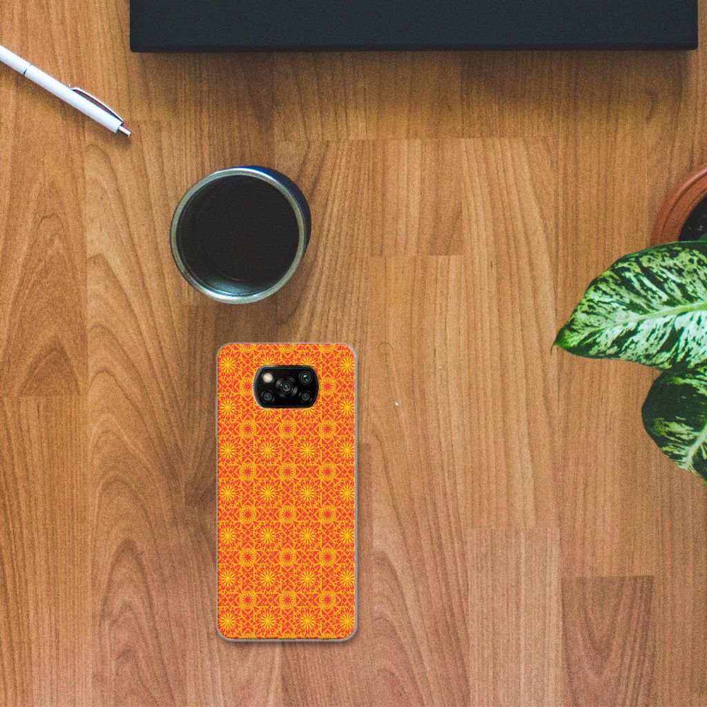 Xiaomi Poco X3 | Poco X3 Pro TPU bumper Batik Oranje B2C Telecom
