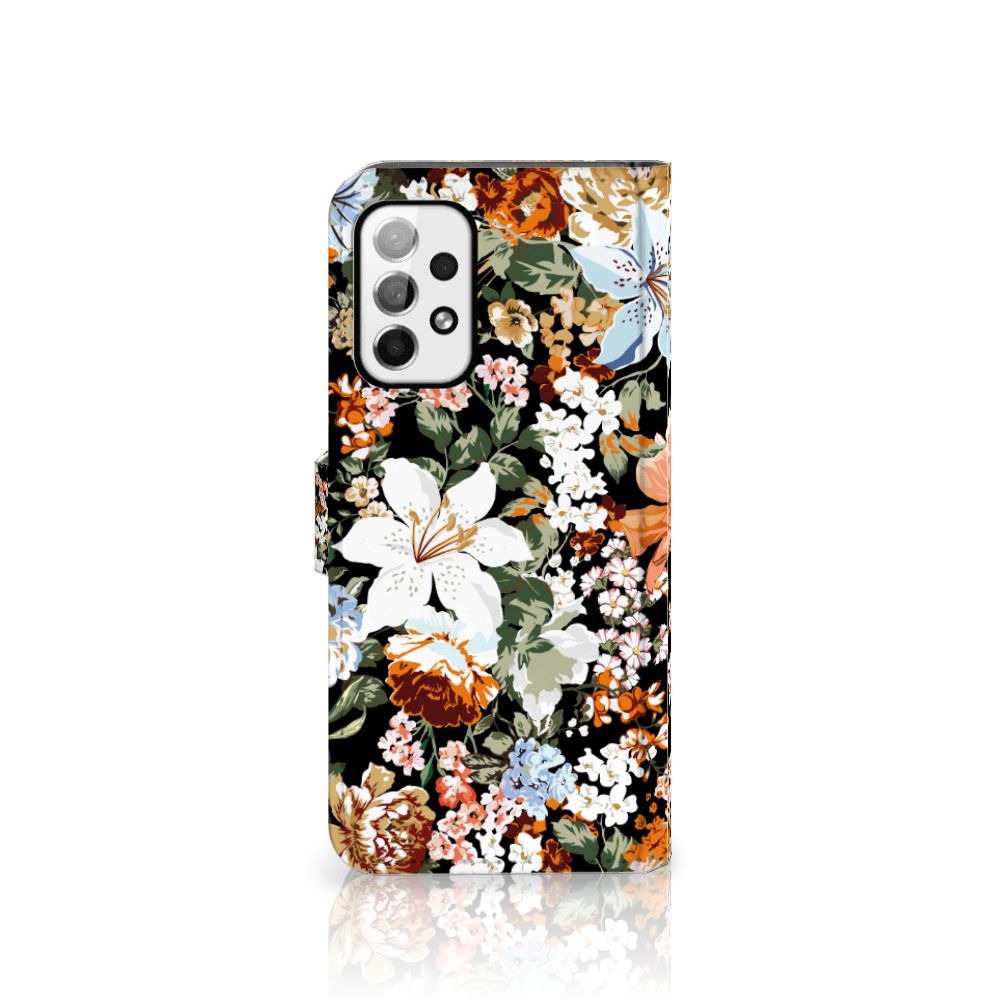 Hoesje voor Samsung Galaxy A73 5G Dark Flowers