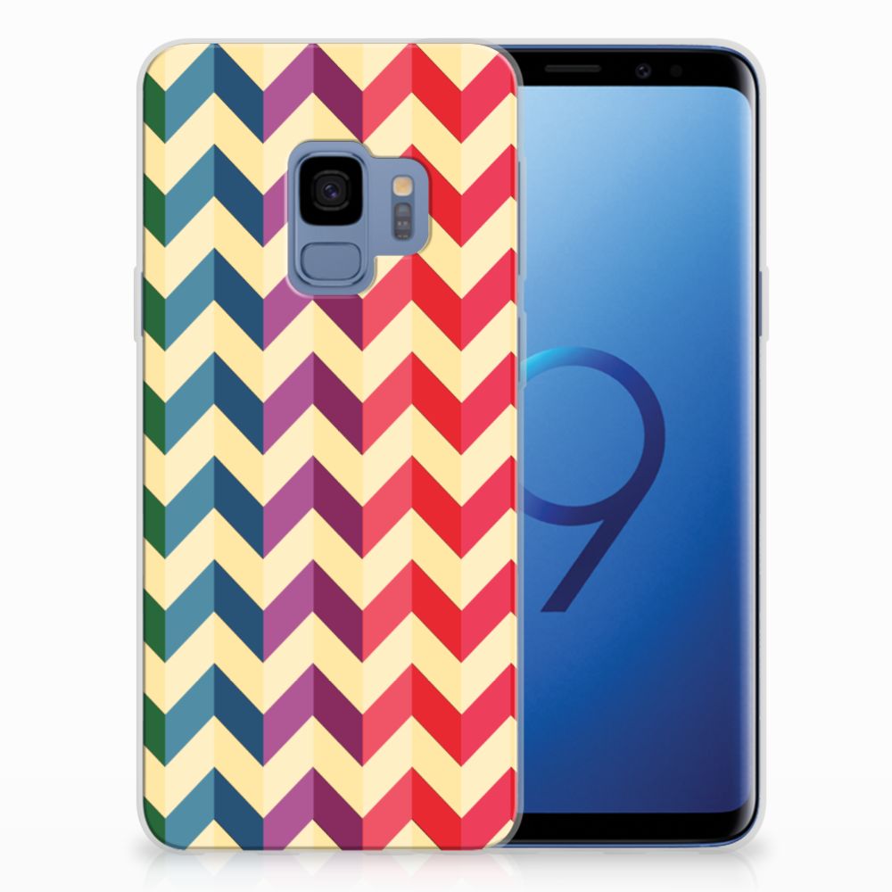 Samsung Galaxy S9 TPU bumper Zigzag Multi Color