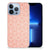 Apple iPhone 13 Pro TPU bumper Pattern Orange met een uniek oranje en wit patroon