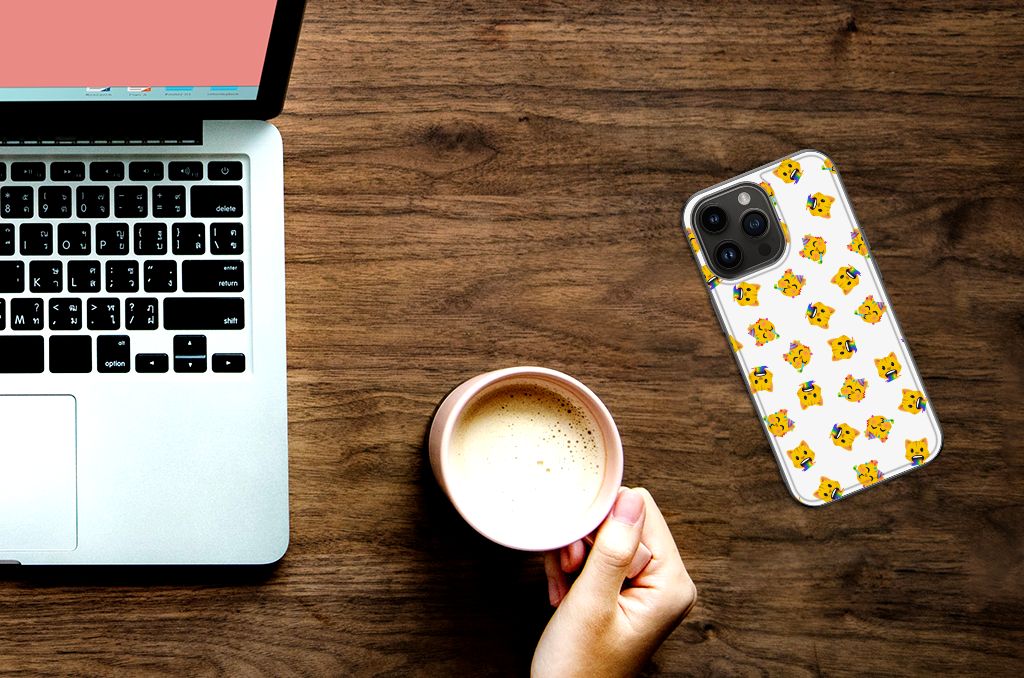 Back Case voor iPhone 15 Pro Max Katten Emojis B2C Telecom