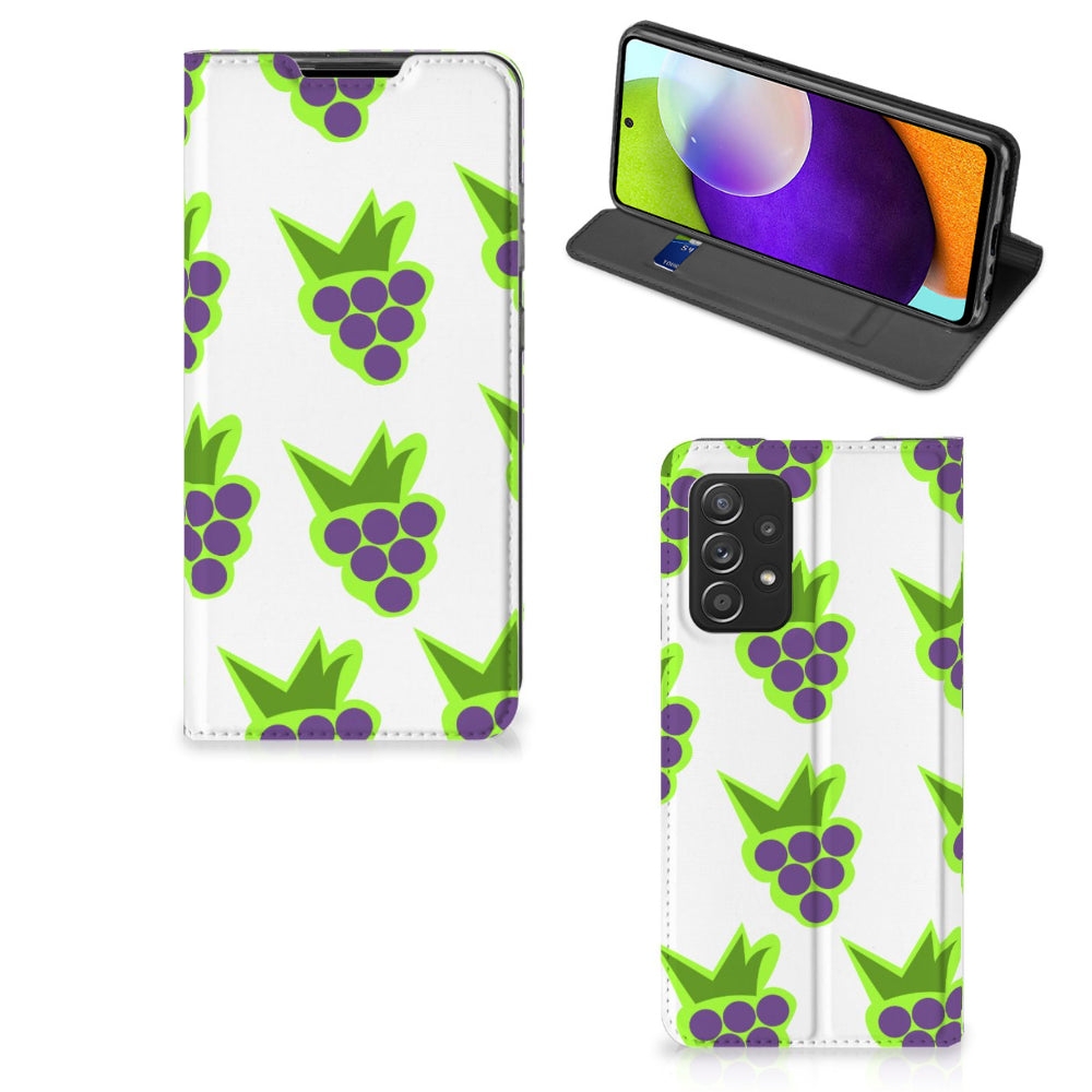 Samsung Galaxy A52 Flip Style Cover Druiven