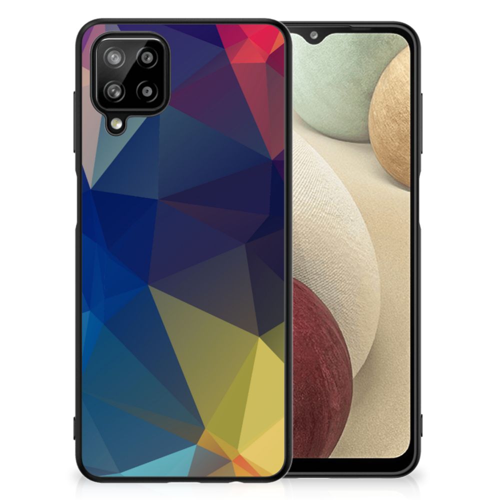 Samsung Galaxy A12 Backcover Polygon Dark