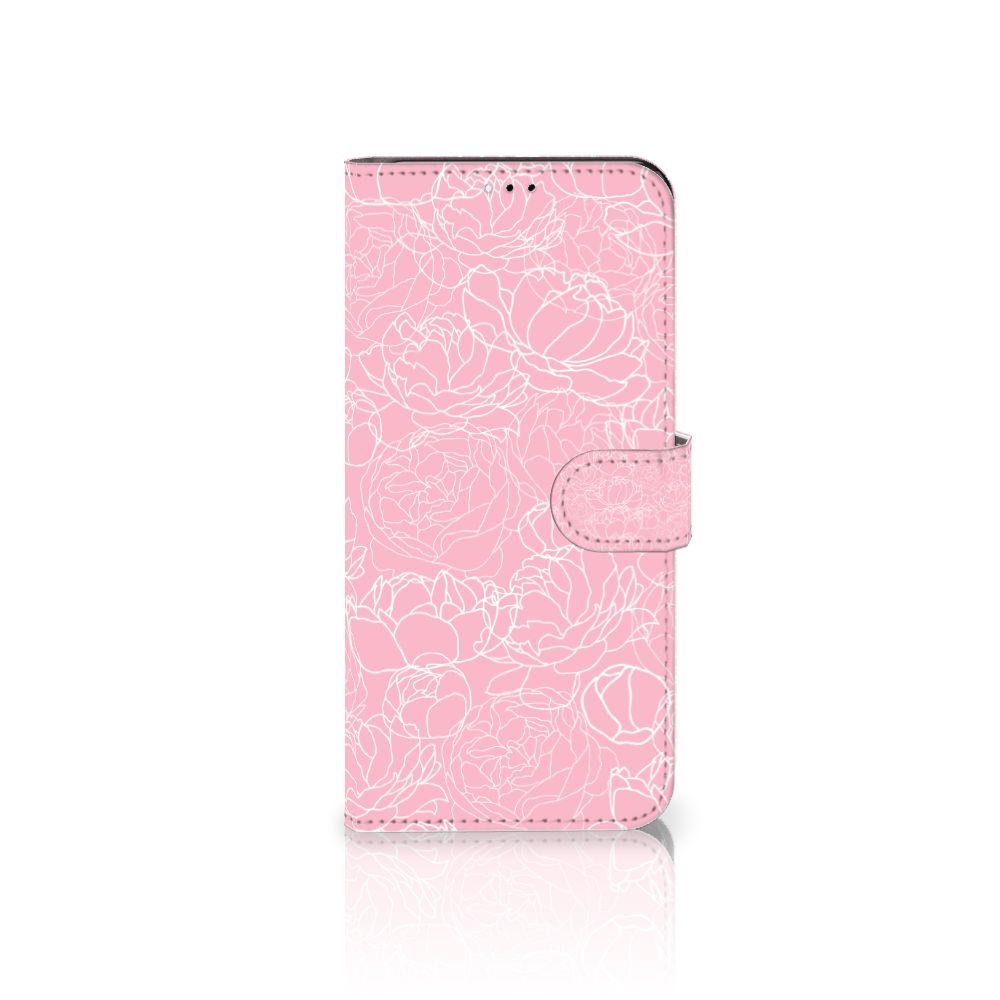 Samsung Galaxy A23 Hoesje White Flowers