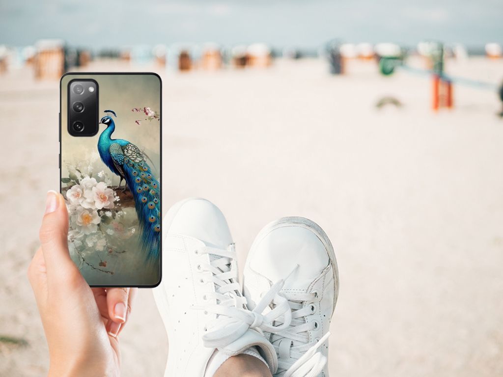 Dierenprint Telefoonhoesje voor Samsung Galaxy S20 FE Vintage Pauwen B2C Telecom