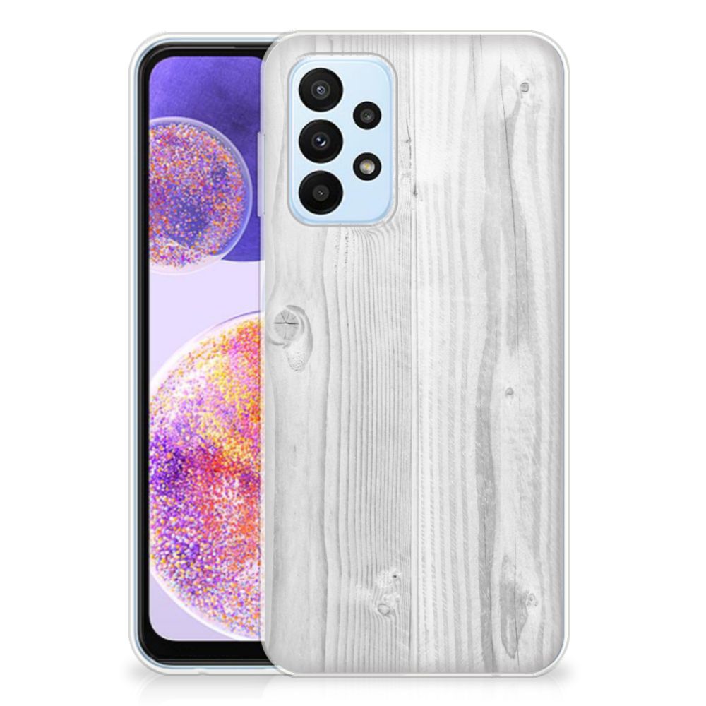 Samsung Galaxy A23 Bumper Hoesje White Wood B2C Telecom
