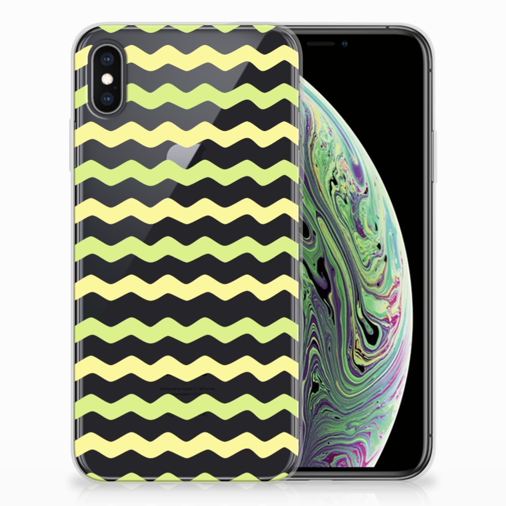 Apple iPhone Xs Max TPU bumper Waves Yellow