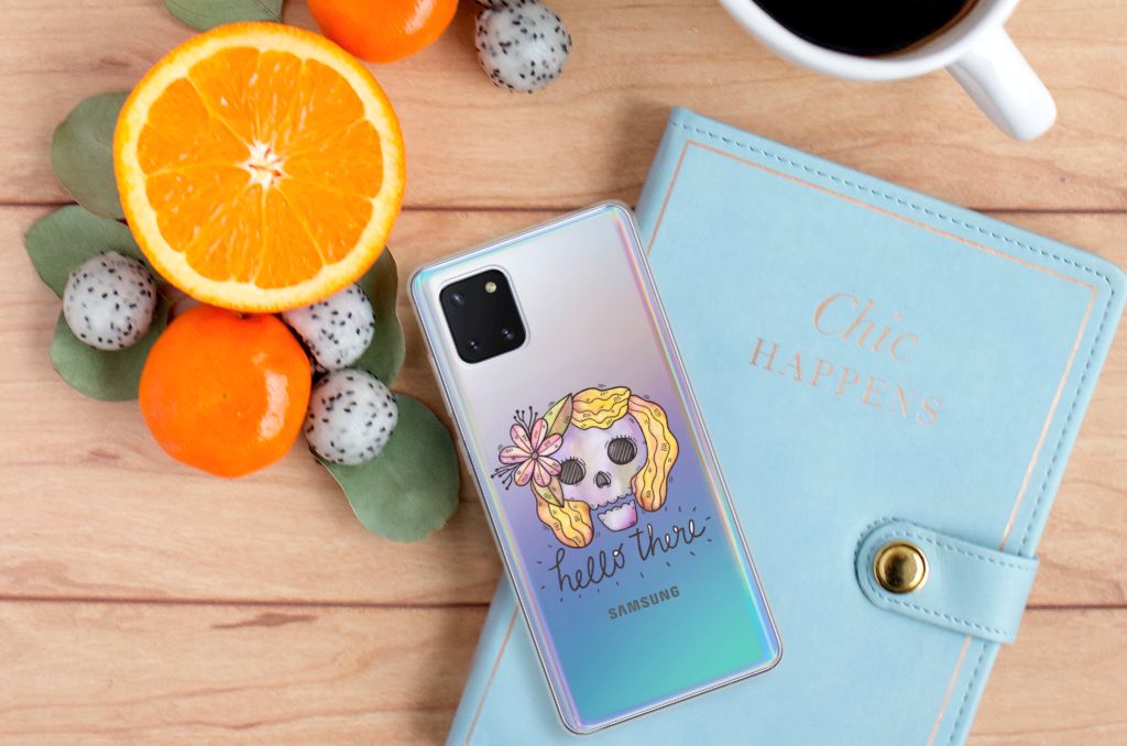 Silicone Back Case Samsung Galaxy Note 10 Lite Boho Skull B2C Telecom